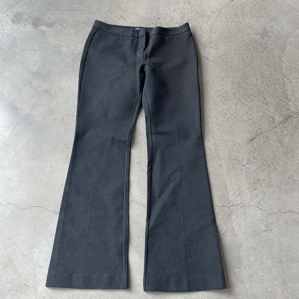Derek Lam grey stretch wide leg trousers.